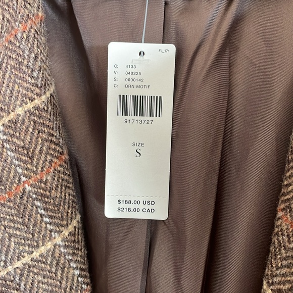 Avec Les Filles Plaid Faux Leather Trench Coat - Picture 10 of 10